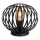 Lucide 78574/25/30 - Stolná lampa MANUELA 1xE27/40W/230V pr. 25,5 cm čierna