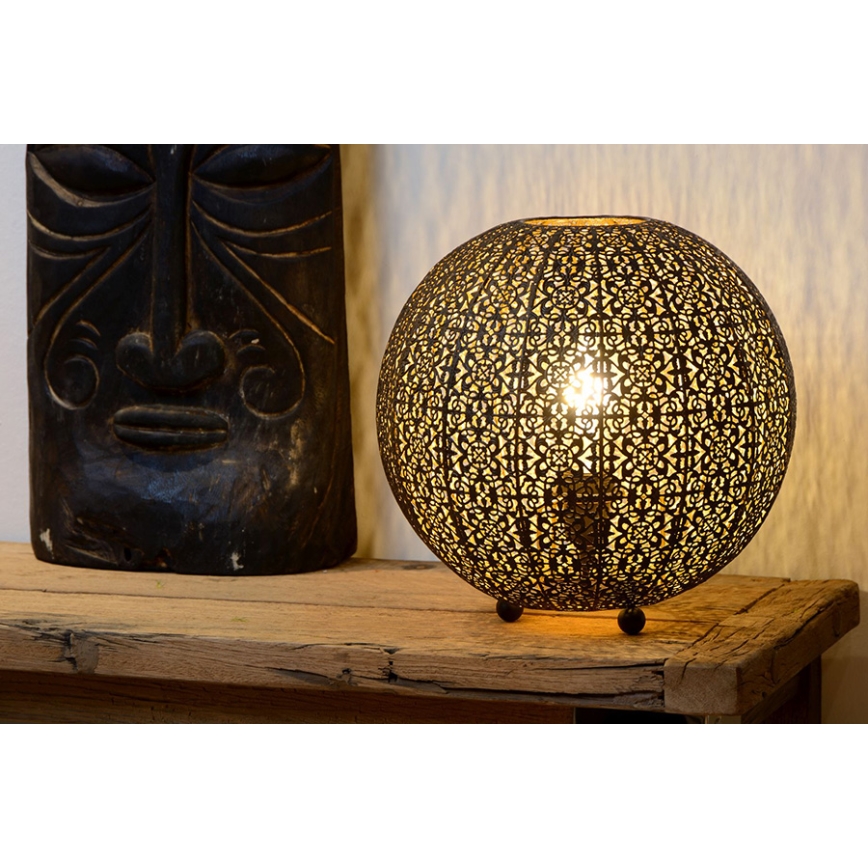 Lucide 78583/34/30 - Stolná lampa TAHAR 1xE27/60W/230V 33 cm