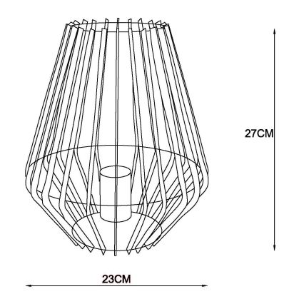 Lucide 78598/01/30 - Stolná lampa REDA 1xE27/40W/230V