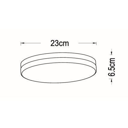 Lucide 79111/24/30 - LED Kúpeľňové stropné svietidlo so senzorom BISKIT LED/12W/230V pr. 23 cm IP44 čierna
