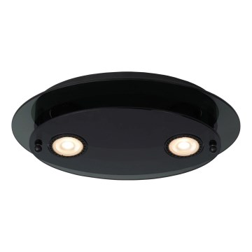 Lucide 79181/02/30 - Stropné svietidlo OKNO 2xGU10/5W/230V čierna