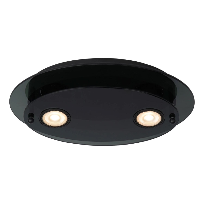 Lucide 79181/02/30 - Stropné svietidlo OKNO 2xGU10/5W/230V čierna