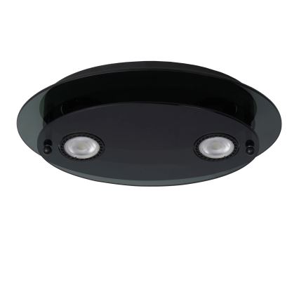 Lucide 79181/02/30 - Stropné svietidlo OKNO 2xGU10/5W/230V čierna