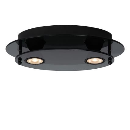 Lucide 79181/02/30 - Stropné svietidlo OKNO 2xGU10/5W/230V čierna