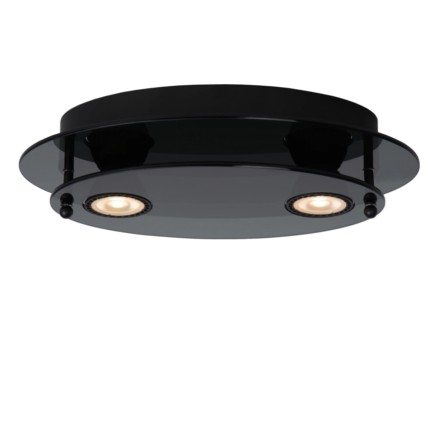 Lucide 79181/02/30 - Stropné svietidlo OKNO 2xGU10/5W/230V čierna
