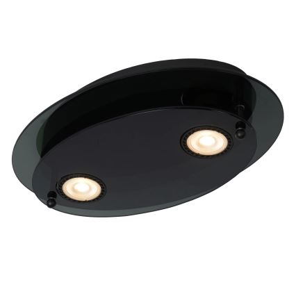Lucide 79181/02/30 - Stropné svietidlo OKNO 2xGU10/5W/230V čierna