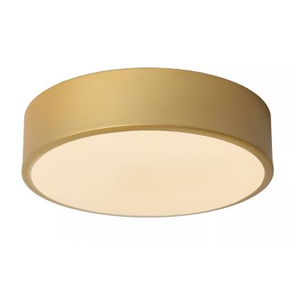 Lucide 79185/20/02 - LED Stmievateľné stropné svietidlo UNAR LED/12W/230V pr. 20 cm zlatá