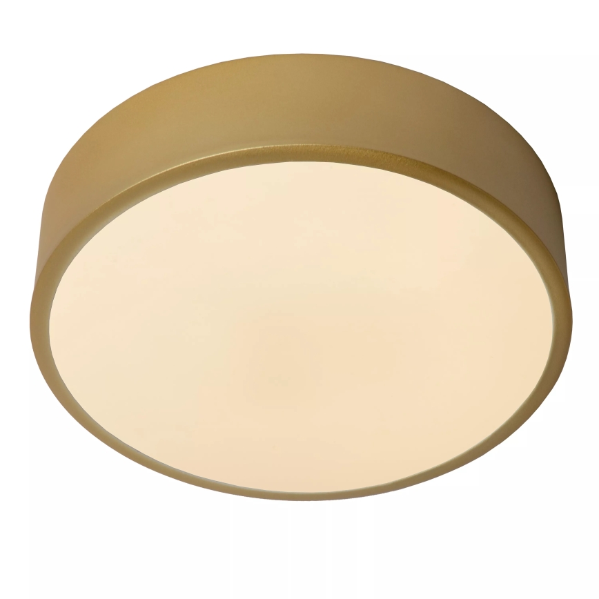 Lucide 79185/20/02 - LED Stmievateľné stropné svietidlo UNAR LED/12W/230V pr. 20 cm zlatá