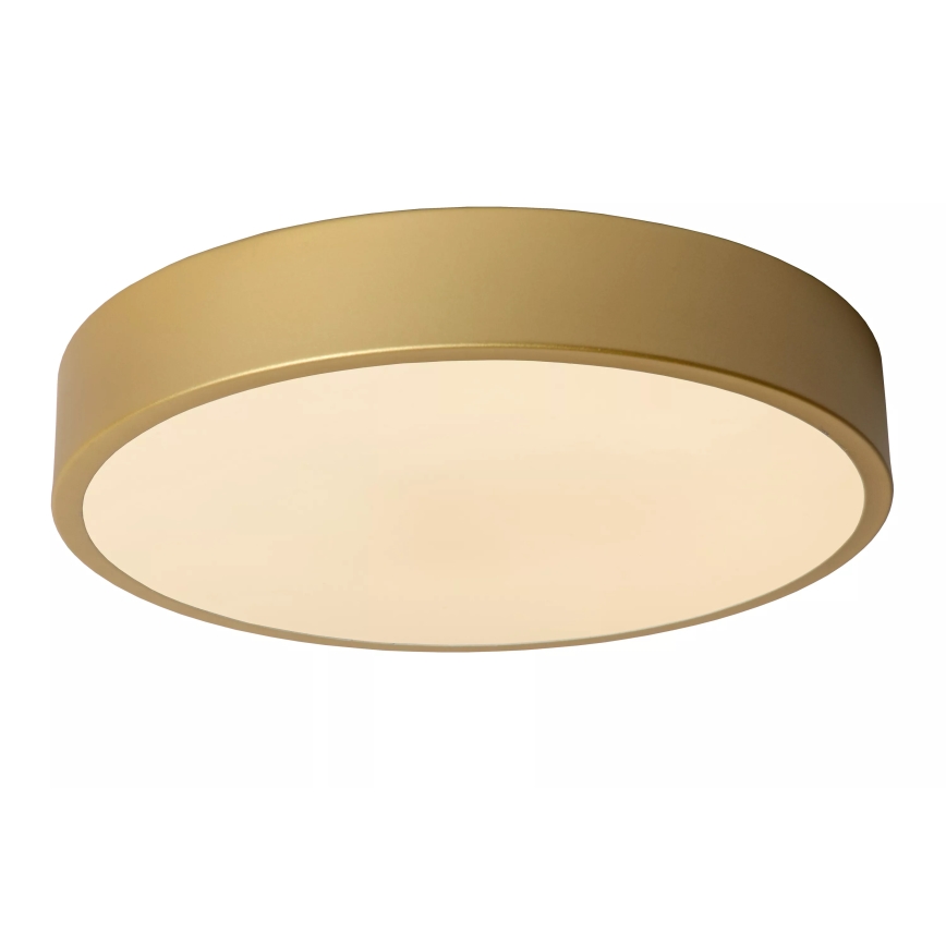 Lucide 79185/30/02 - LED Stmievateľné stropné svietidlo UNAR LED/18W/230V pr. 30 cm zlatá