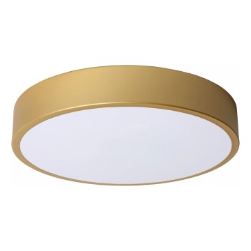 Lucide 79185/30/02 - LED Stmievateľné stropné svietidlo UNAR LED/18W/230V pr. 30 cm zlatá
