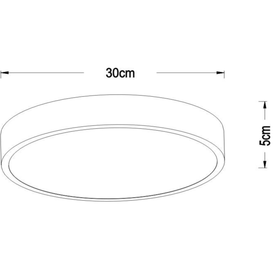 Lucide 79185/30/30 - LED Stmievateľné stropné svietidlo UNAR LED/18W/230V pr. 30 cm čierna