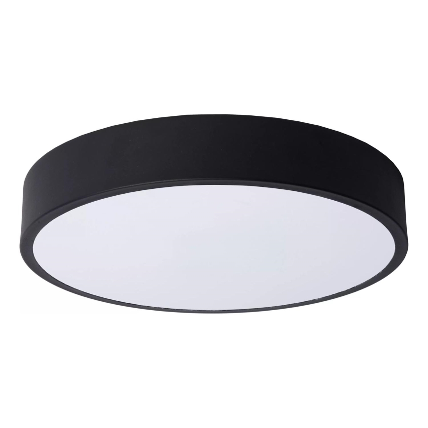 Lucide 79185/30/30 - LED Stmievateľné stropné svietidlo UNAR LED/18W/230V pr. 30 cm čierna