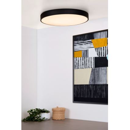 Lucide 79185/50/30 - LED Stmievateľné stropné svietidlo UNAR LED/36W/230V pr. 49,5 cm čierna