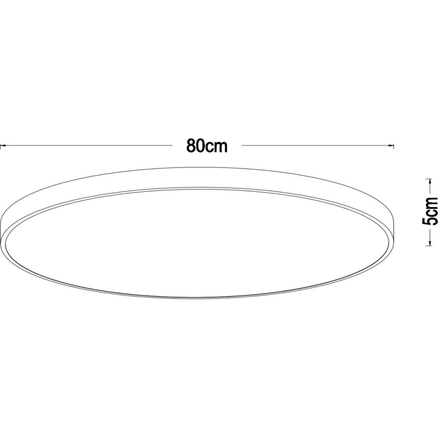 Lucide 79185/80/02 - LED Stmievateľné stropné svietidlo UNAR LED/80W/230V pr. 80 cm zlatá