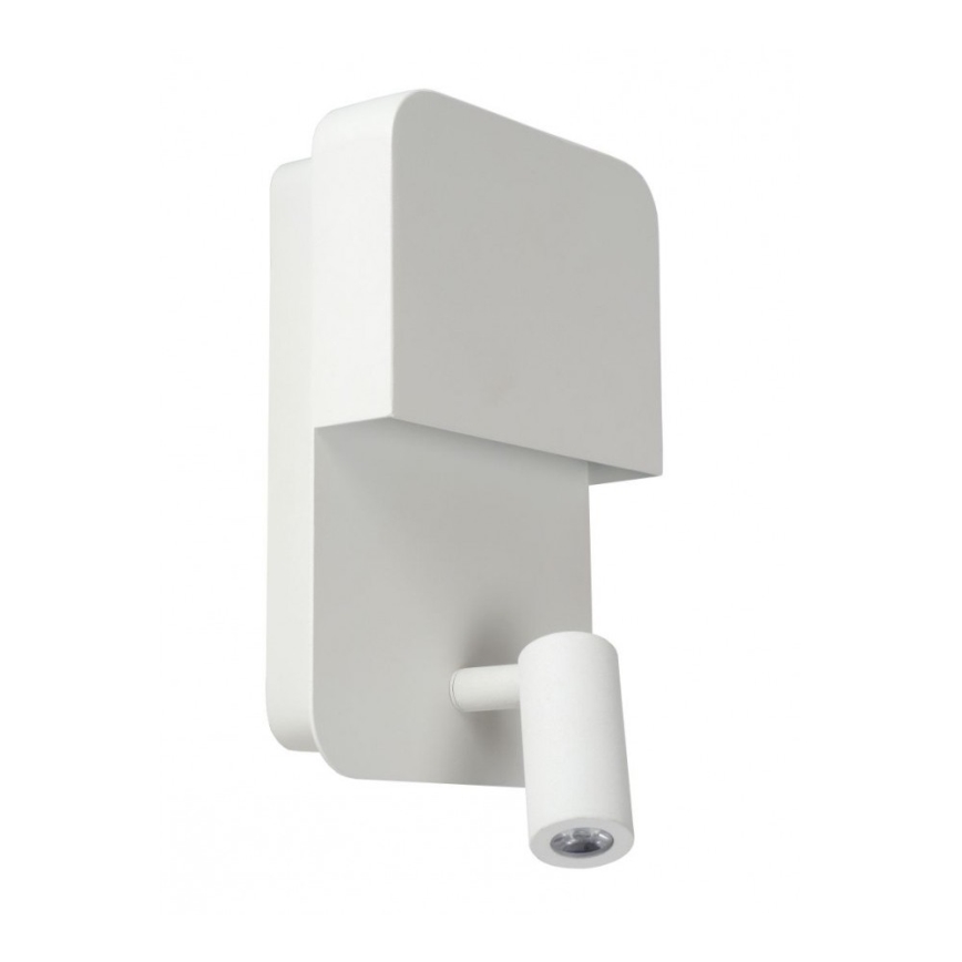 Lucide 79200/08/31 - LED Nástenné svietidlo BOXER LED/5W/230V + LED/5W USB biela