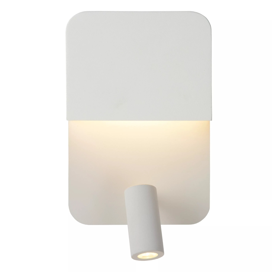 Lucide 79200/08/31 - LED Nástenné svietidlo BOXER LED/5W/230V + LED/5W USB biela