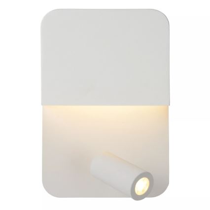 Lucide 79200/08/31 - LED Nástenné svietidlo BOXER LED/5W/230V + LED/5W USB biela