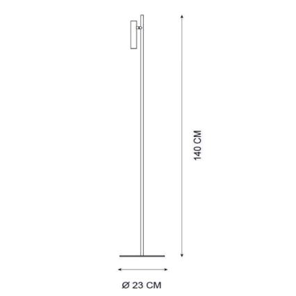 Lucide 79781/05/30 - LED Stmievateľná stojacia lampa PHILON LED/4,5W/230V
