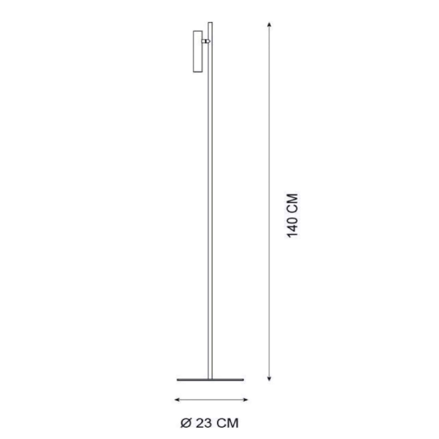 Lucide 79781/05/30 - LED Stmievateľná stojacia lampa PHILON LED/4,5W/230V