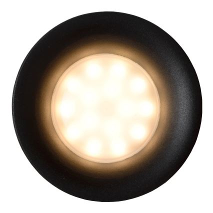 Lucide 09923/01/30 - Kúpeľňové podhľadové svietidlo ZIVA 1xGU10/50W/230V IP44 čierna