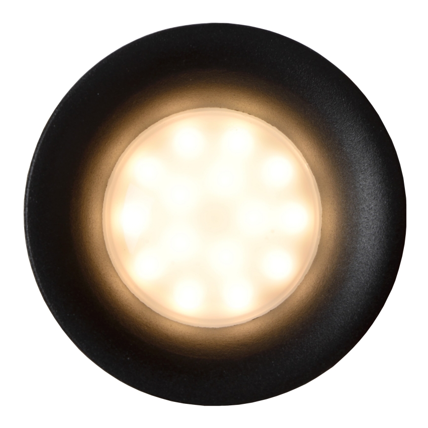 Lucide 09923/01/30 - Kúpeľňové podhľadové svietidlo ZIVA 1xGU10/50W/230V IP44 čierna