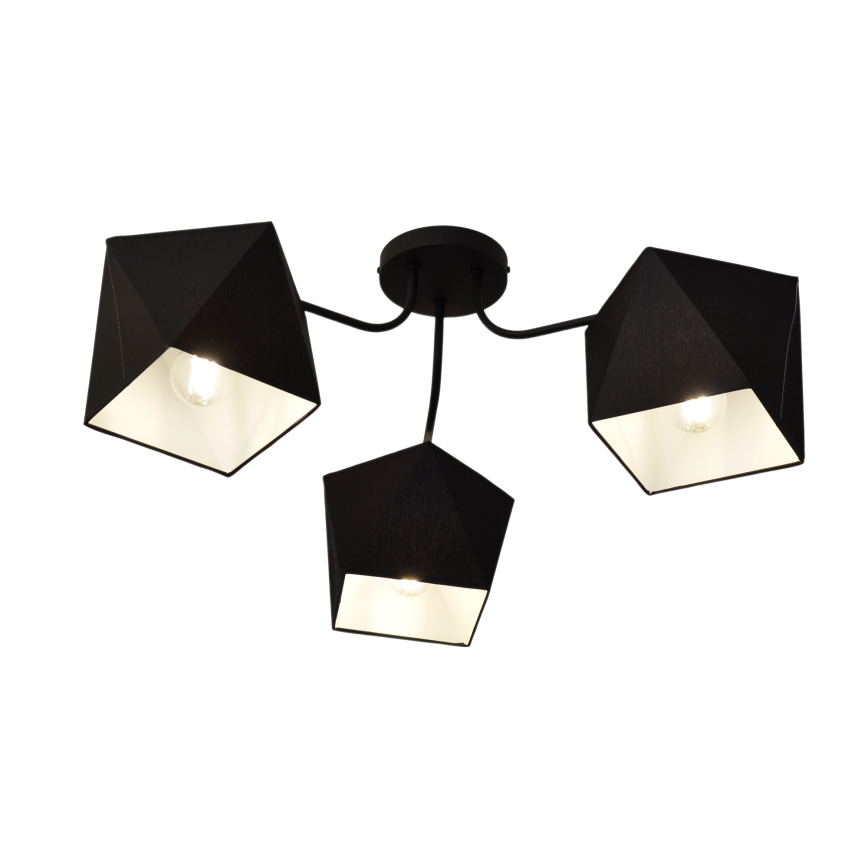Luster ADAMANT 3xE27/15W/230V čierna