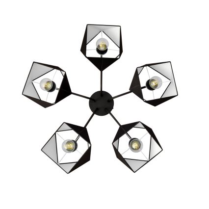 Luster ADAMANT 5xE27/15W/230V čierna