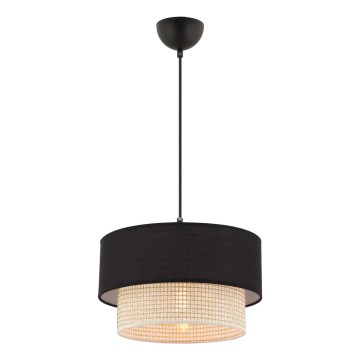 Luster ECHO 1xE27/60W/230V čierny/krémový