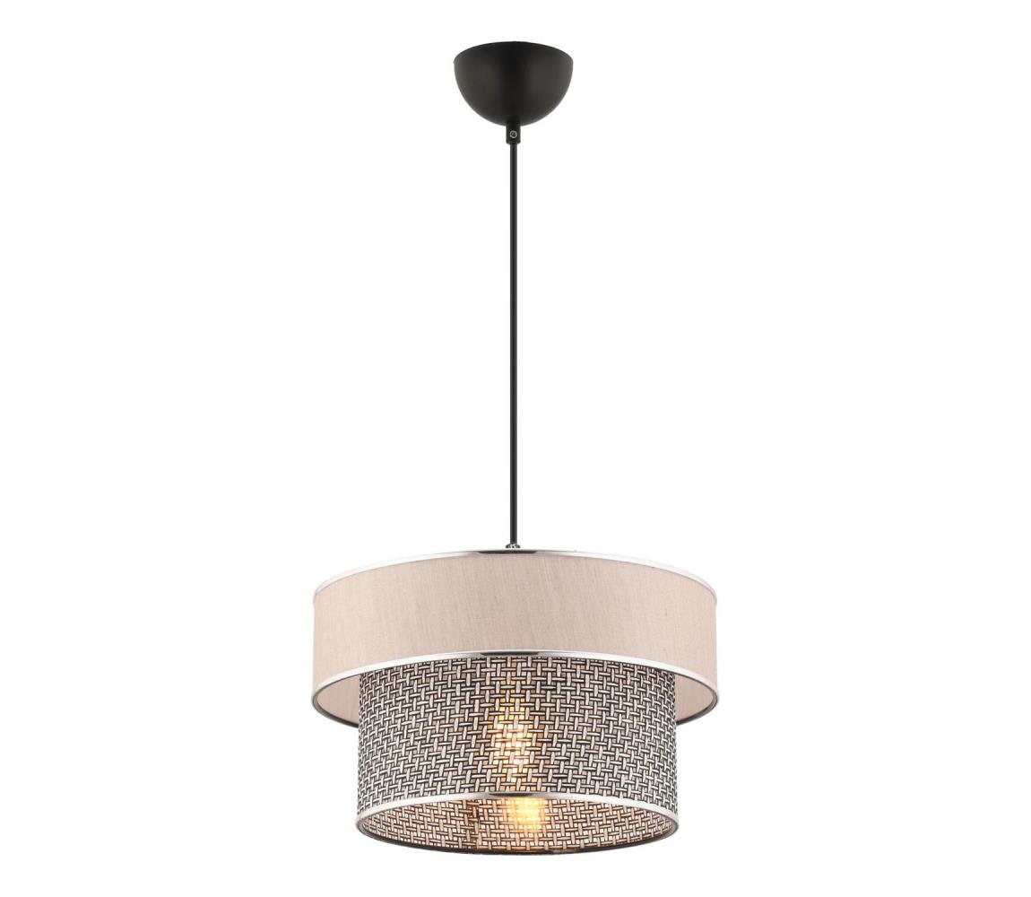Luster ERO na lane 1xE27/60W/230V krémová/šedá 390FLH2532