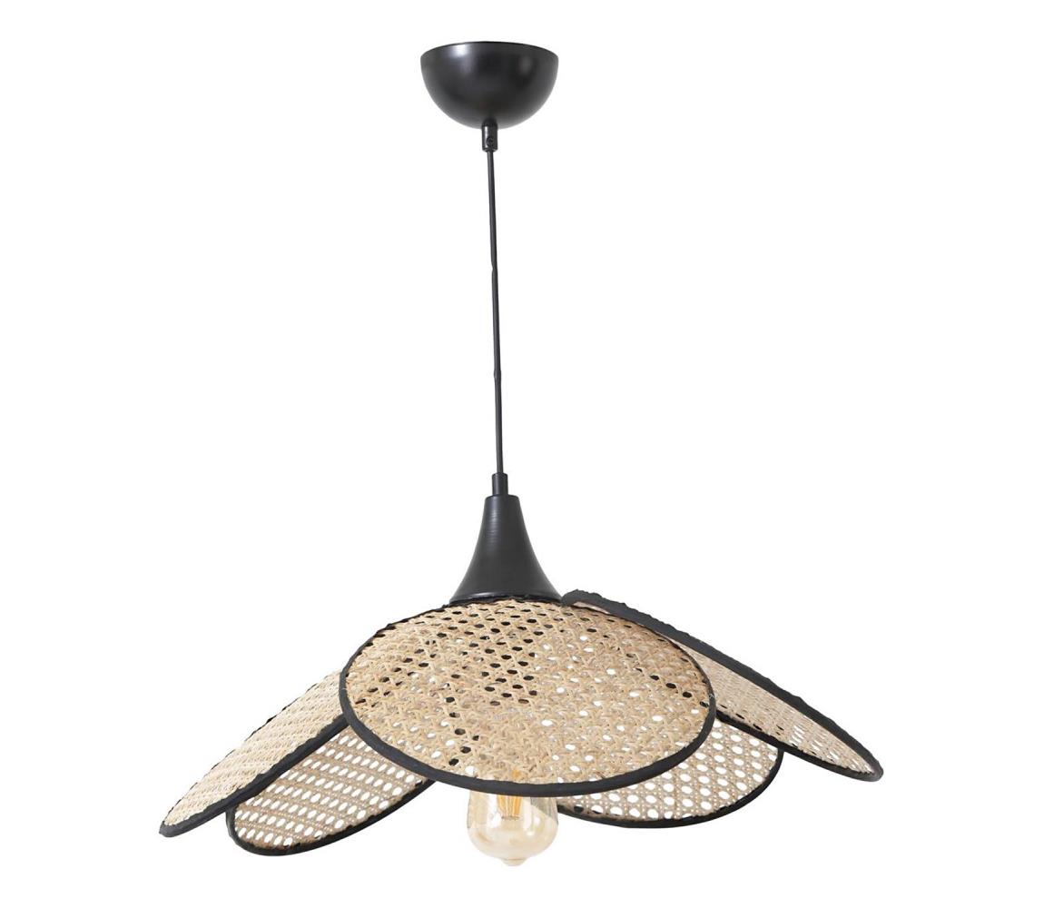 Luster FUME na lanku, 1× E27, 40 W, 230 V, priemer 45 cm, čierna/béžová 846STL1883
