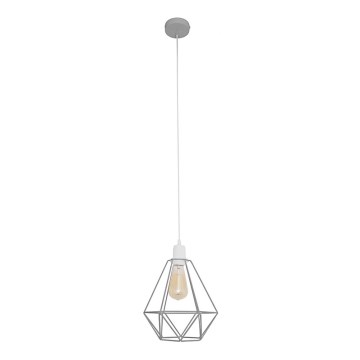 Luster KARO 1xE27/15W/230V šedá