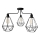 Luster KARO 3xE27/15W/230V čierna