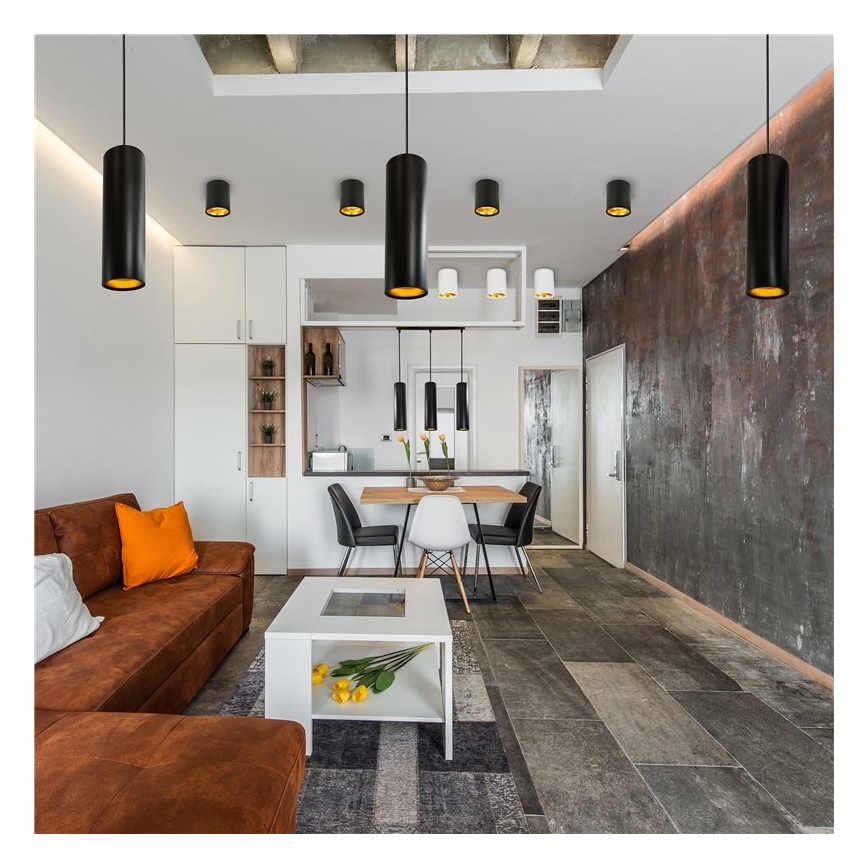 Luster LATI 1xGU10/8W/230V čierna