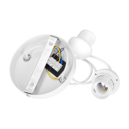 Luster na kábli BOHO 2xE27/60W/230V biela