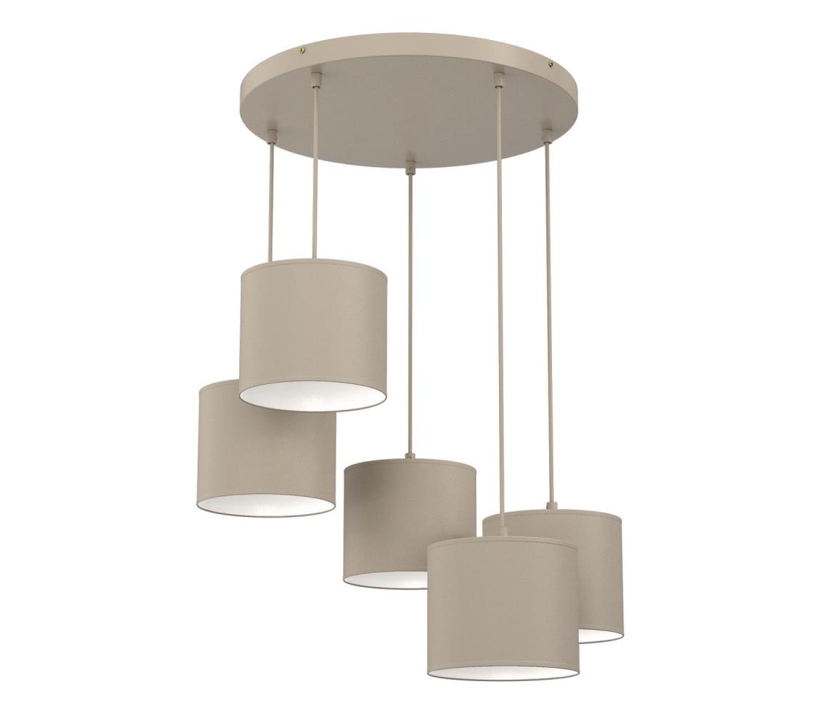 Luster na lane ARDEN 5xE27/15W/230V, priemer 44 cm, béžový 4232