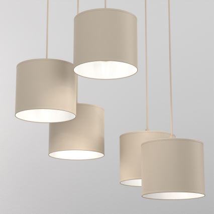Luster na lane ARDEN 5xE27/15W/230V, priemer 44 cm, béžový