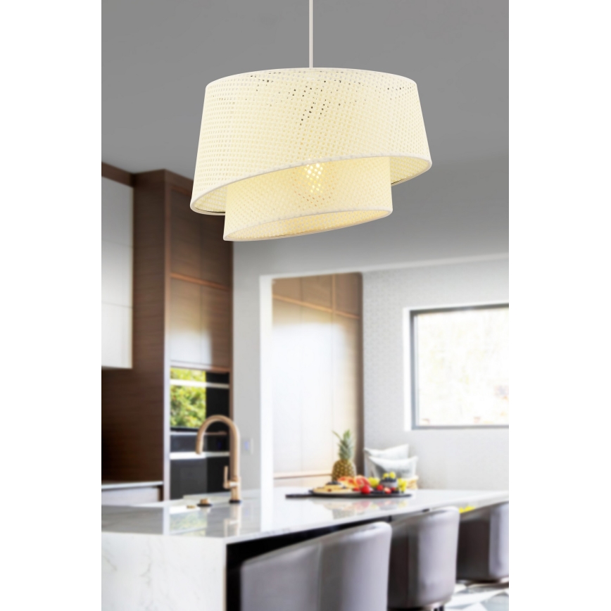 Luster na lane BARETTE 1xE27/60W/230V krémový