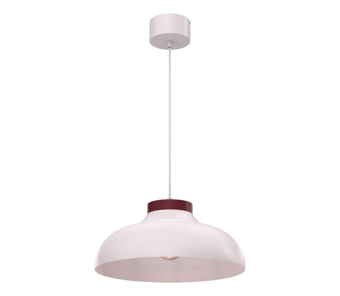 Luster na lane BASCA 1xE27/15W/230V krémová/bordová 8485A