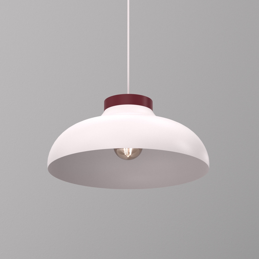 Luster na lane BASCA 1xE27/15W/230V krémová/bordová
