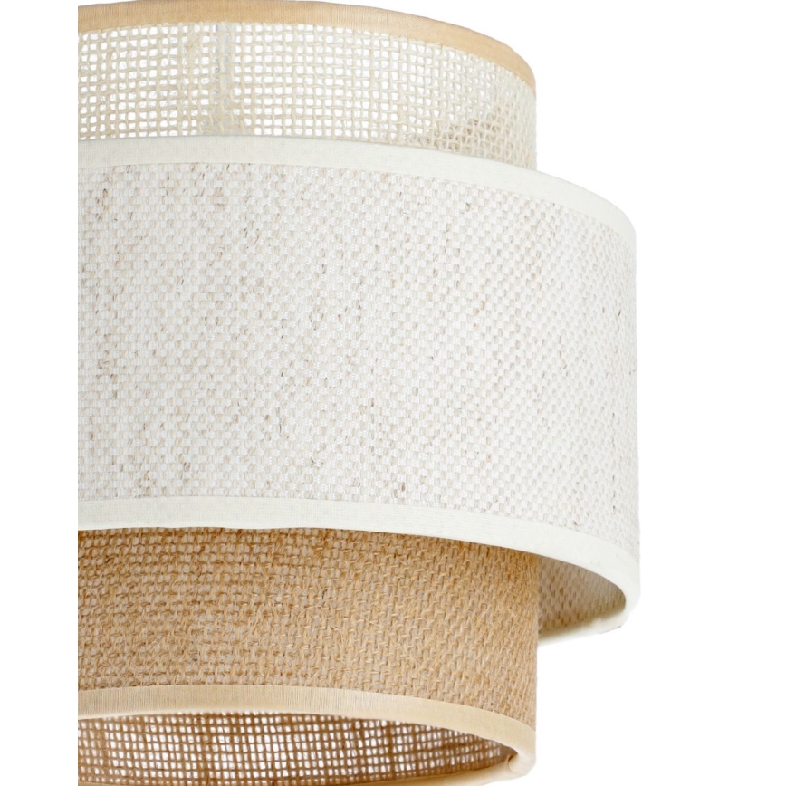 Luster na lane BOHO 2xE27/60W/230V biela/juta