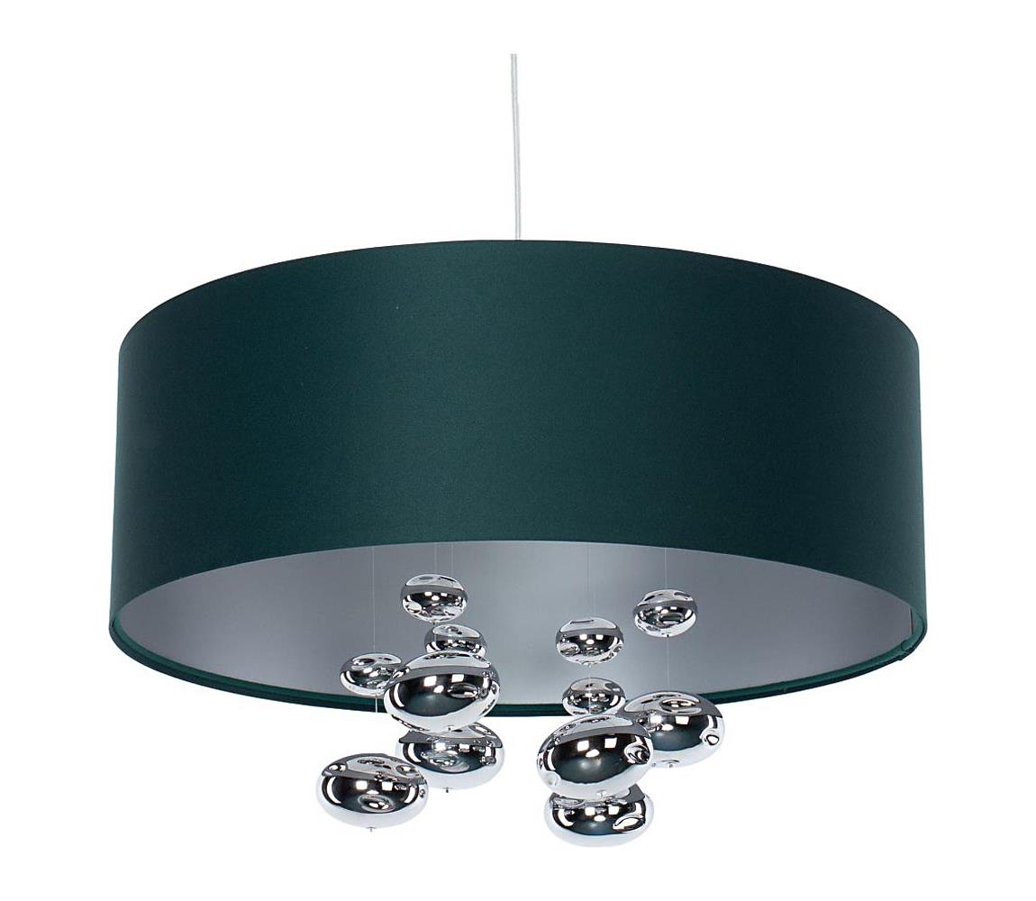 Luster na lane BUBBLE 1xE27/60W/230V priemer 50 cm zelená 01B-003-60