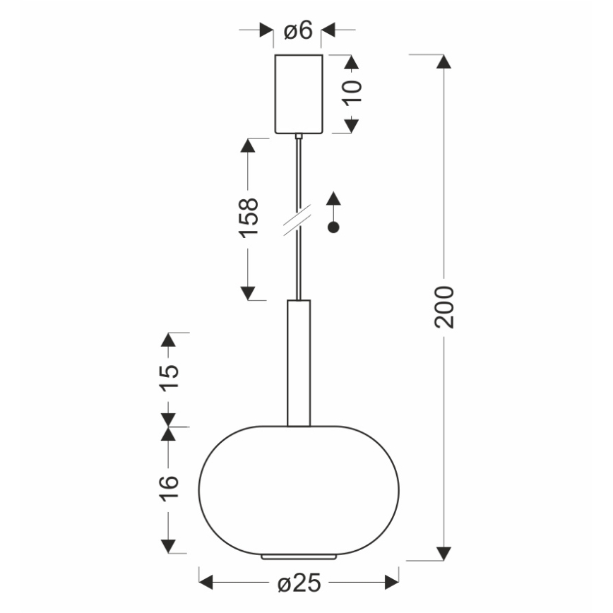 Luster na lane BUENO 1xGX53/9W/230V pr. 25 cm dymovo-béžový