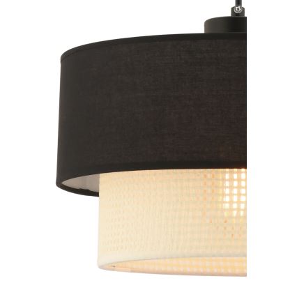 Luster na lane ECHO 1xE27/60W/230V čierna/krémová
