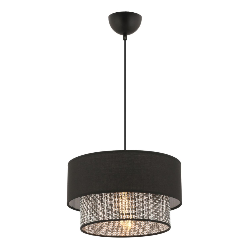 Luster na lane ECHO 1xE27/60W/230V čierna/šedá