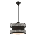 Luster na lane HALO 1xE27/60W/230V čierna/šedá