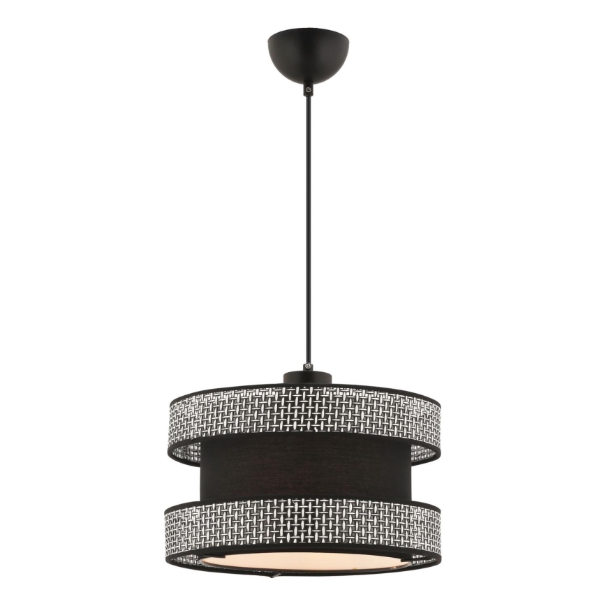 Luster na lane HALO 1xE27/60W/230V čierna/šedá