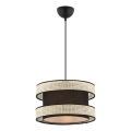 Luster na lane HALO 1xE27/60W/230V čierny/krémový
