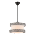 Luster na lane HALO 1xE27/60W/230V krémová/šedá