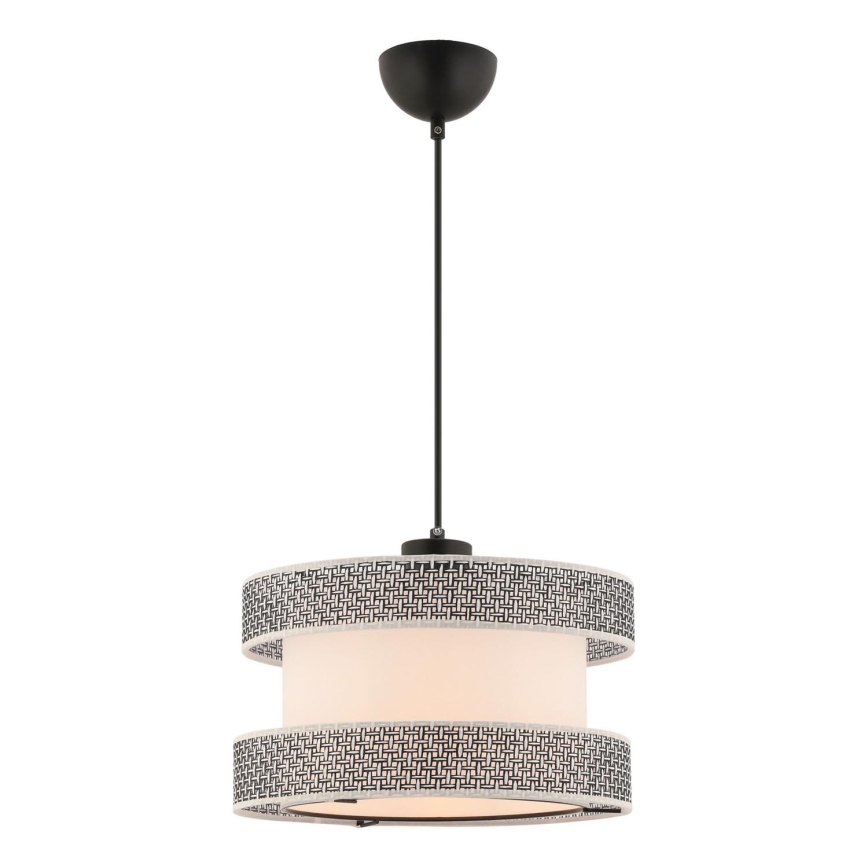 Luster na lane HALO 1xE27/60W/230V krémová/šedá