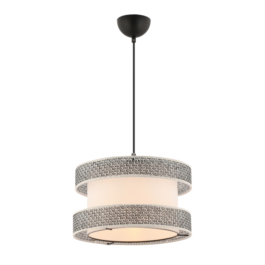 Luster na lane HALO 1xE27/60W/230V krémová/šedá